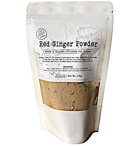 Indonesian Red Ginger Crude Powder Tonic 100 grams