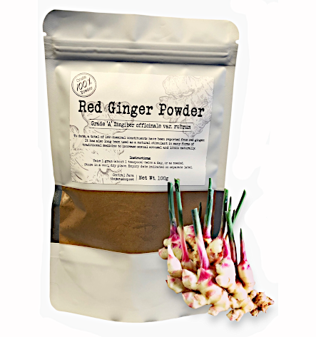 100% Indonesian Red Ginger Powder Tonic 100 grams